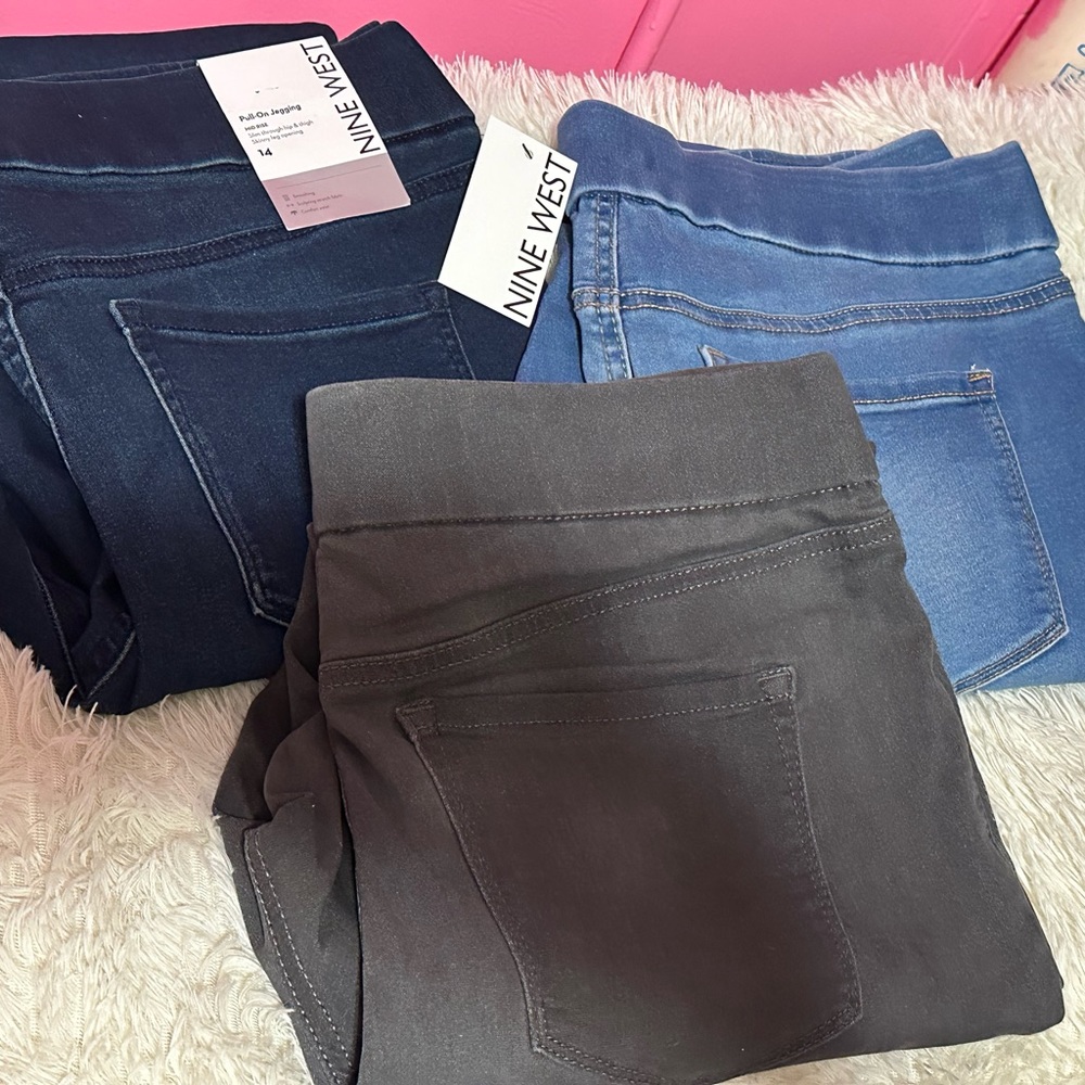 (3) Nine West Jeggings size 14